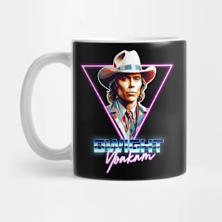 funny dwight yoakam neon shirt design Mug